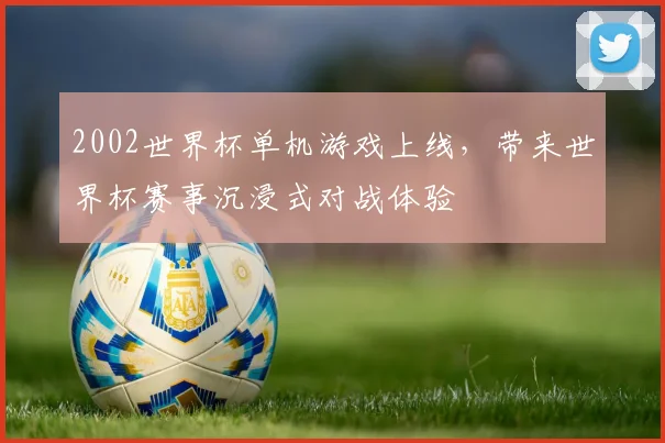 2002世界杯单机游戏上线，带来世界杯赛事沉浸式对战体验